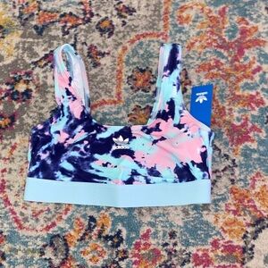 Adidas Multicolor Tie-Dye Sports Bra/Bikini top